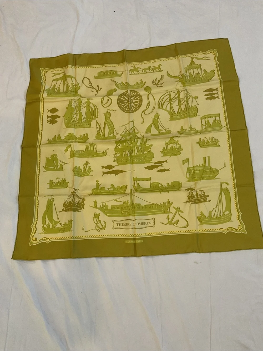 Hermes Theatre D’Ombres Silk Scarf